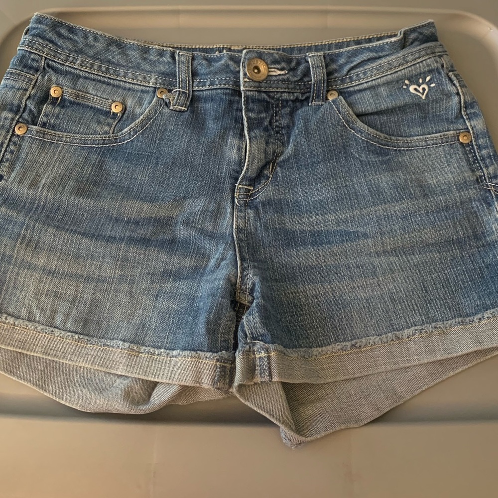 Justice denim shorts
